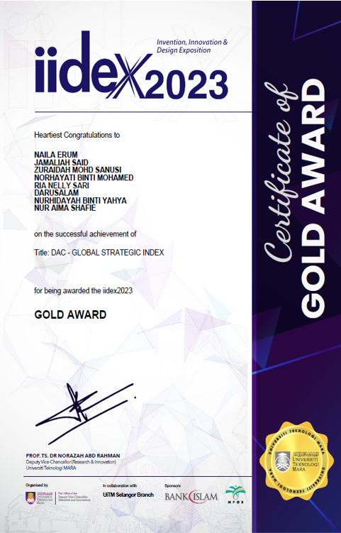 Sertifikat: Gold Award
